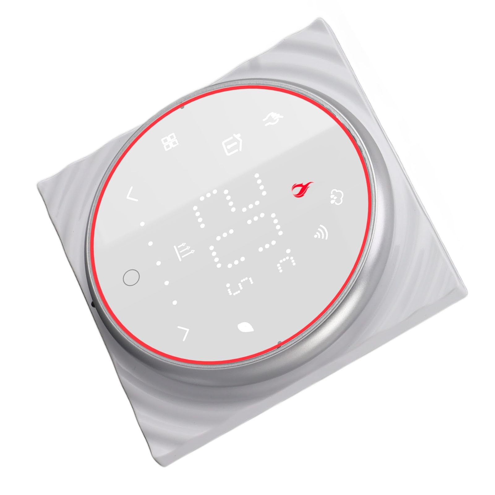 Termostato WiFi Inteligente Control de Voz de Alta Precisión Programable para Calefacción del Hogar CA 95V a 240V (Blanco)