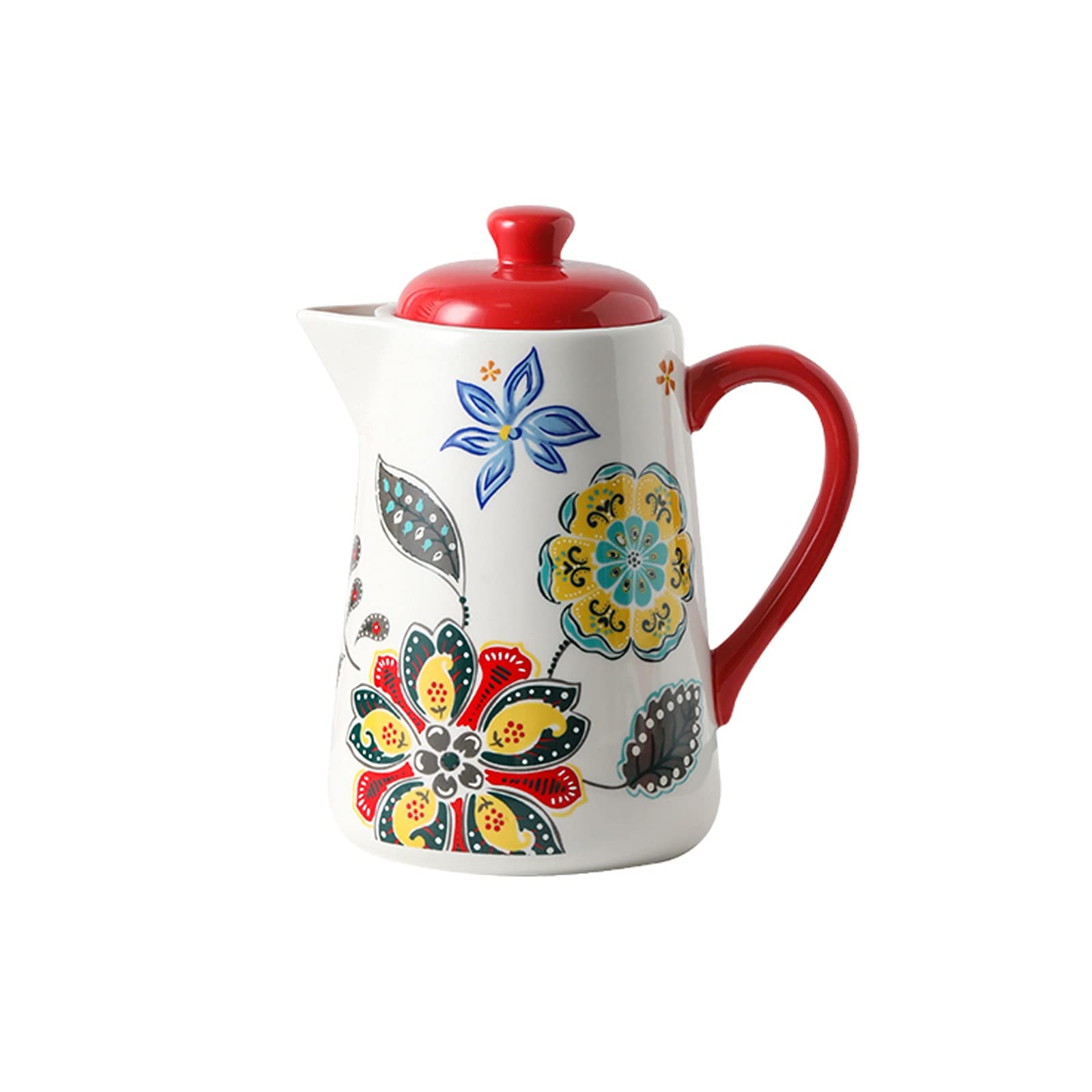 Jarra de Agua Jarra de Gran Capacidad con Mango y Botella de Agua fría de Lujo Ligera para Agua Caliente/frío, té Helado y Bebidas de Jugo Teteras de té Helado