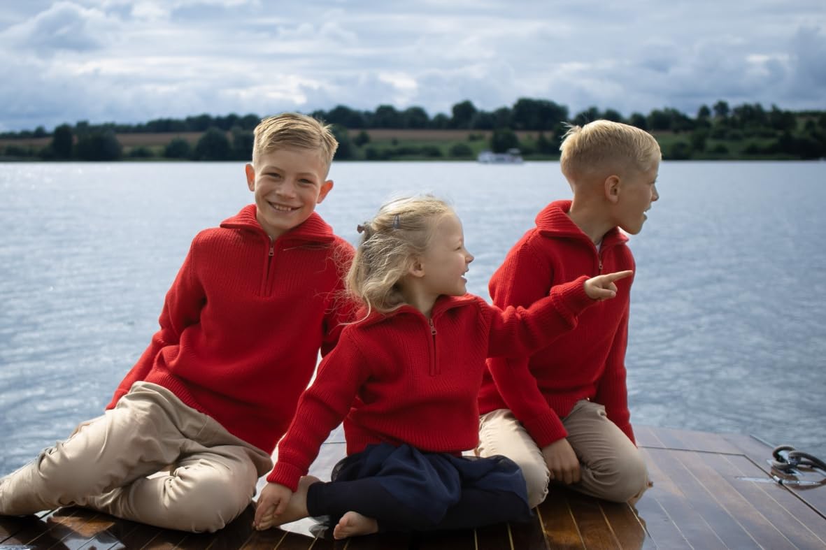 Blauer Peter - Jersey Infantil Estilo Marinero - Lana Virgen - 9 Colores
