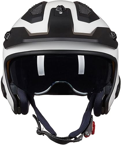 Miniatura 8 de ILM - Casco abierto 34 para motocicleta, motocross, ciclomotor, cuatrimoto, utilitaria, crucero, scooter, modelo 726X (blanco, S)