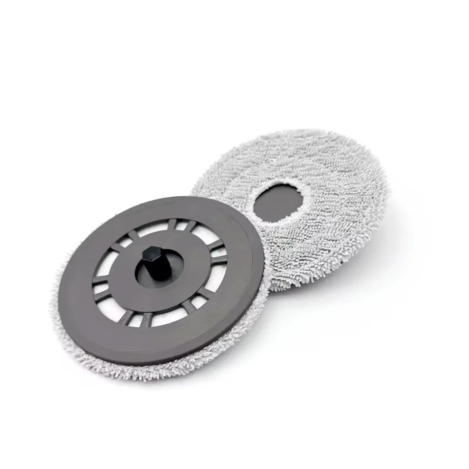 Vrybcndhft 2Plates And 2Mops Mop Pads With Holder Replacement，Compatible For Dreame，L10s Pro Ultra Heat/Gen2/X40 Ultra/X40 Master/L40 Ultra/L20 Ultra/X30 Ultra(2Plates And 2Mops)