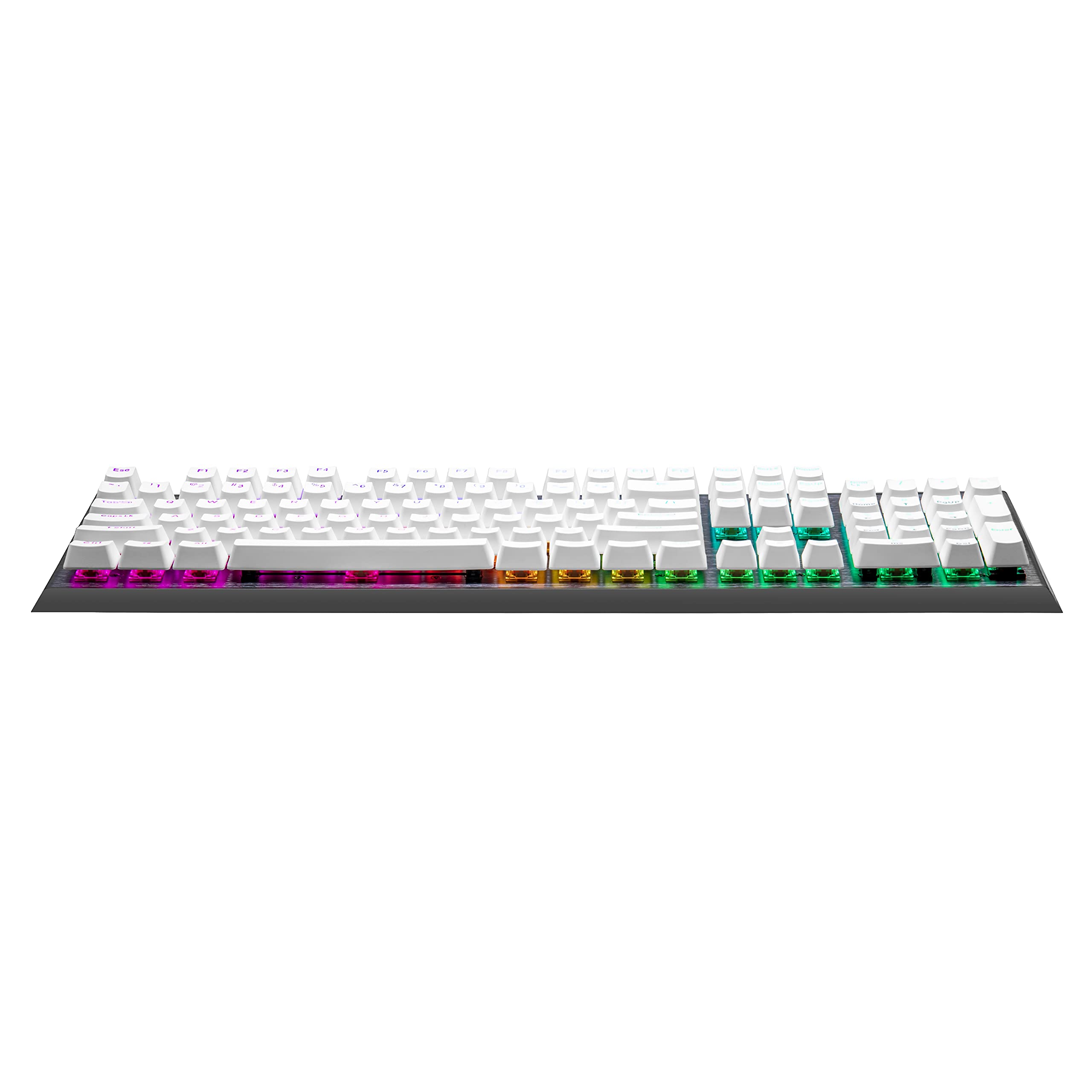 Cooler Master PBT Doubleshot Keycap Upgrade-Set weiß für mechanische Tastaturen, kompatibel mit Standard US 104 Layout Tastaturen