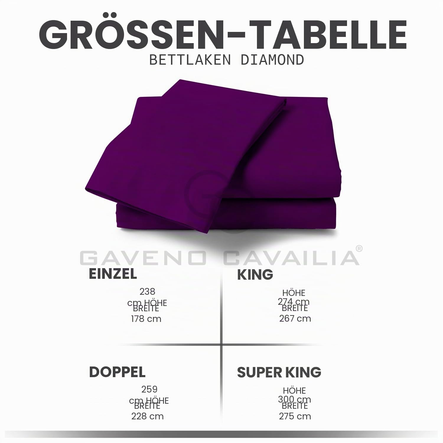 Bügelfreies Perkal-Bettlaken, King-Size-Bett, Polycotton, Anti-Falten, Hotel-Qualität, Luxus-Bettlaken, einfarbig, Beerenfarben