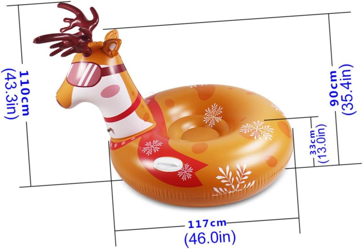 Tubing for Sledding Inflatable Snow Tube Boys and Girls Sled Ring High Resistance