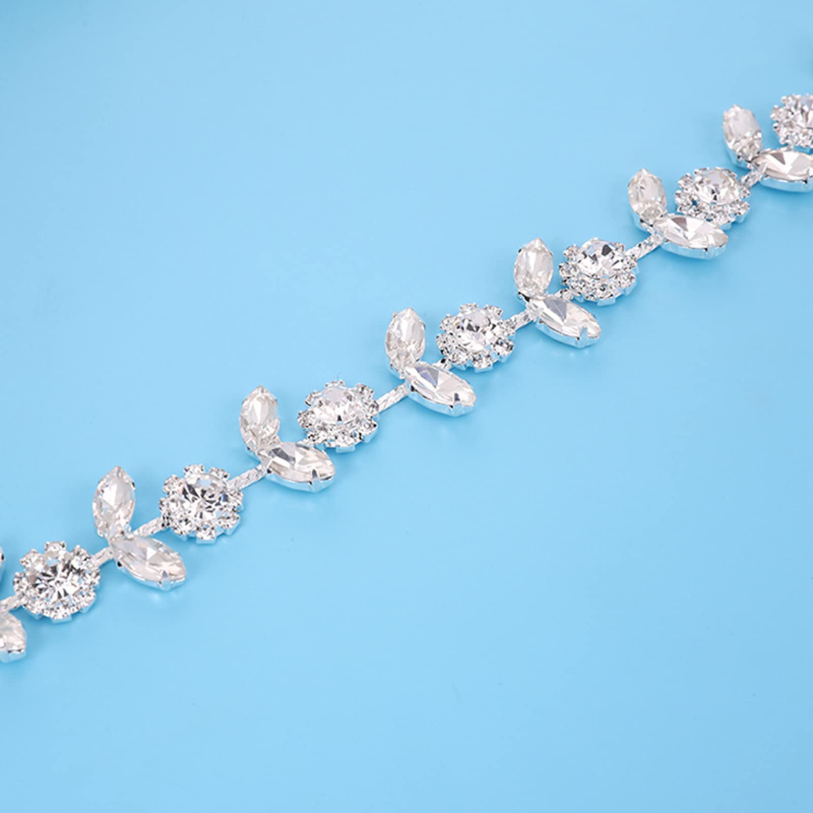 Poetic New Bridal Headwear Handmade Sunflower Crystal Hairband European and American Simple Style Wedding Hair Accessories