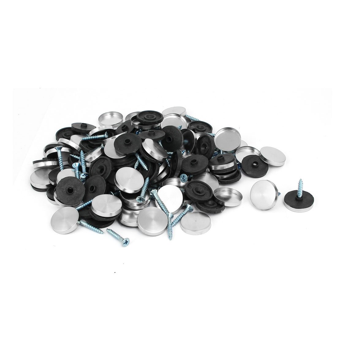 Aexit 22mm Dia Quality Parts 304 Stainless Steel Cap Nails Mirror Screws Decorative Fittings 200PCS Model:13as111qo152