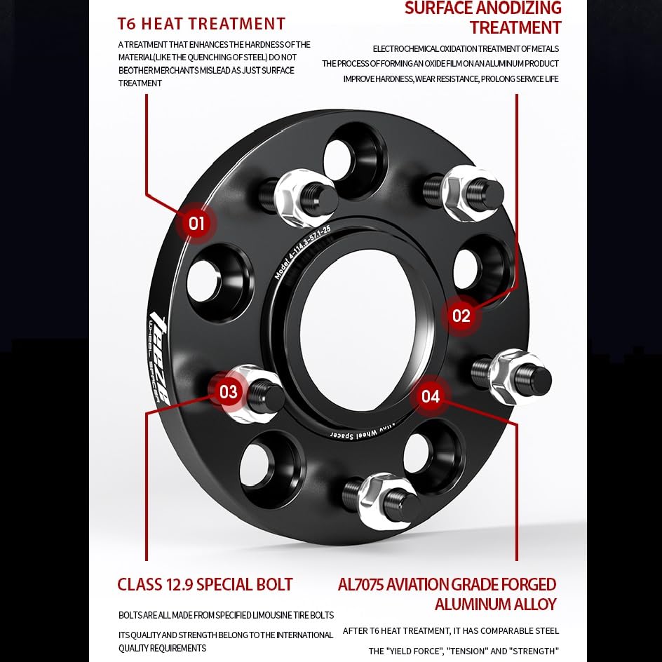Entretoises de roue 5x112 57.1 mm pour élargissement de voie S3 - 6