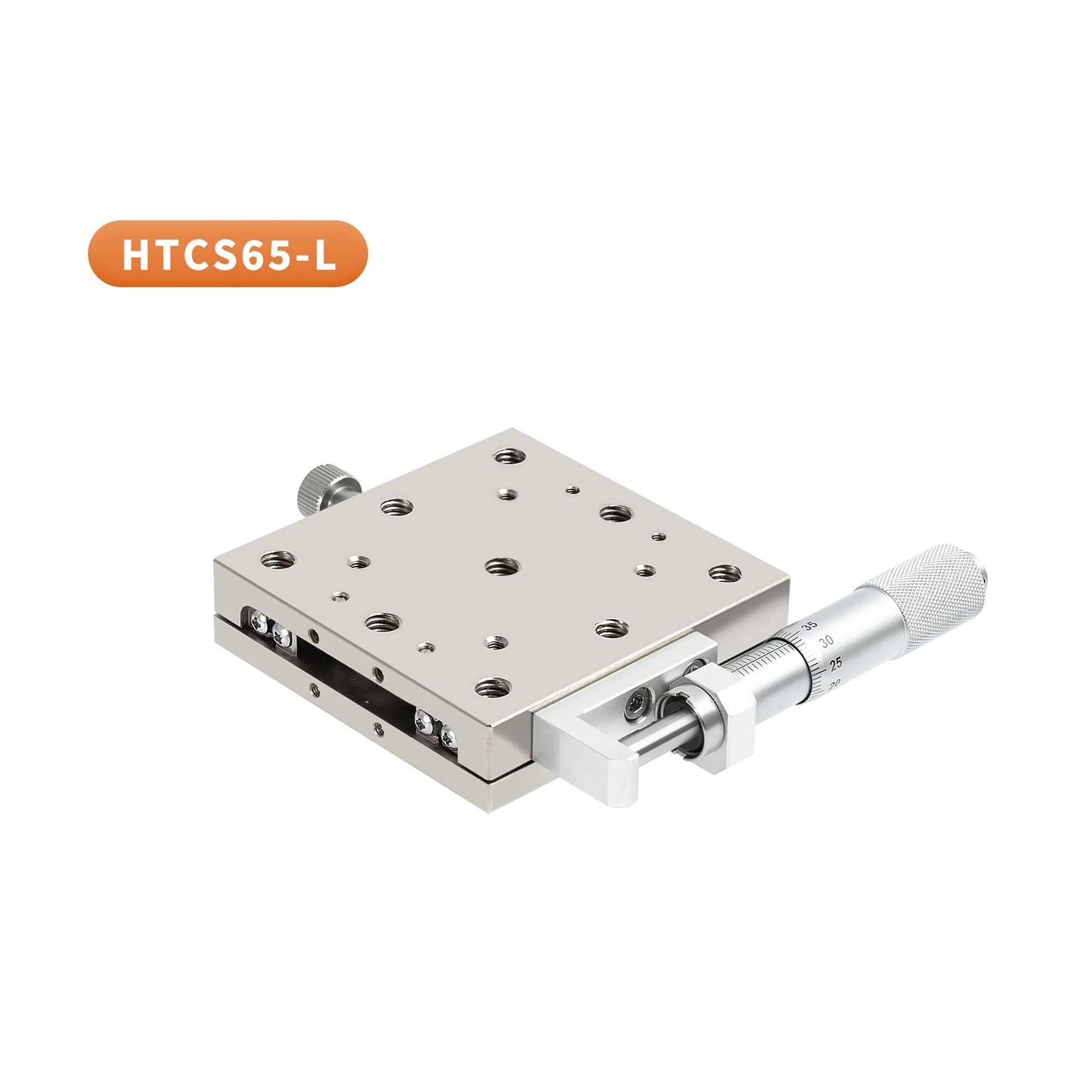 WAYOJO High-Precision Stainless Steel Translation Stage, Scientific Research Experiment Moving Stage, Micrometer Manual Fine-Tuning Stage (Size : HTCS65-L 65 * 65 X ±12.5)