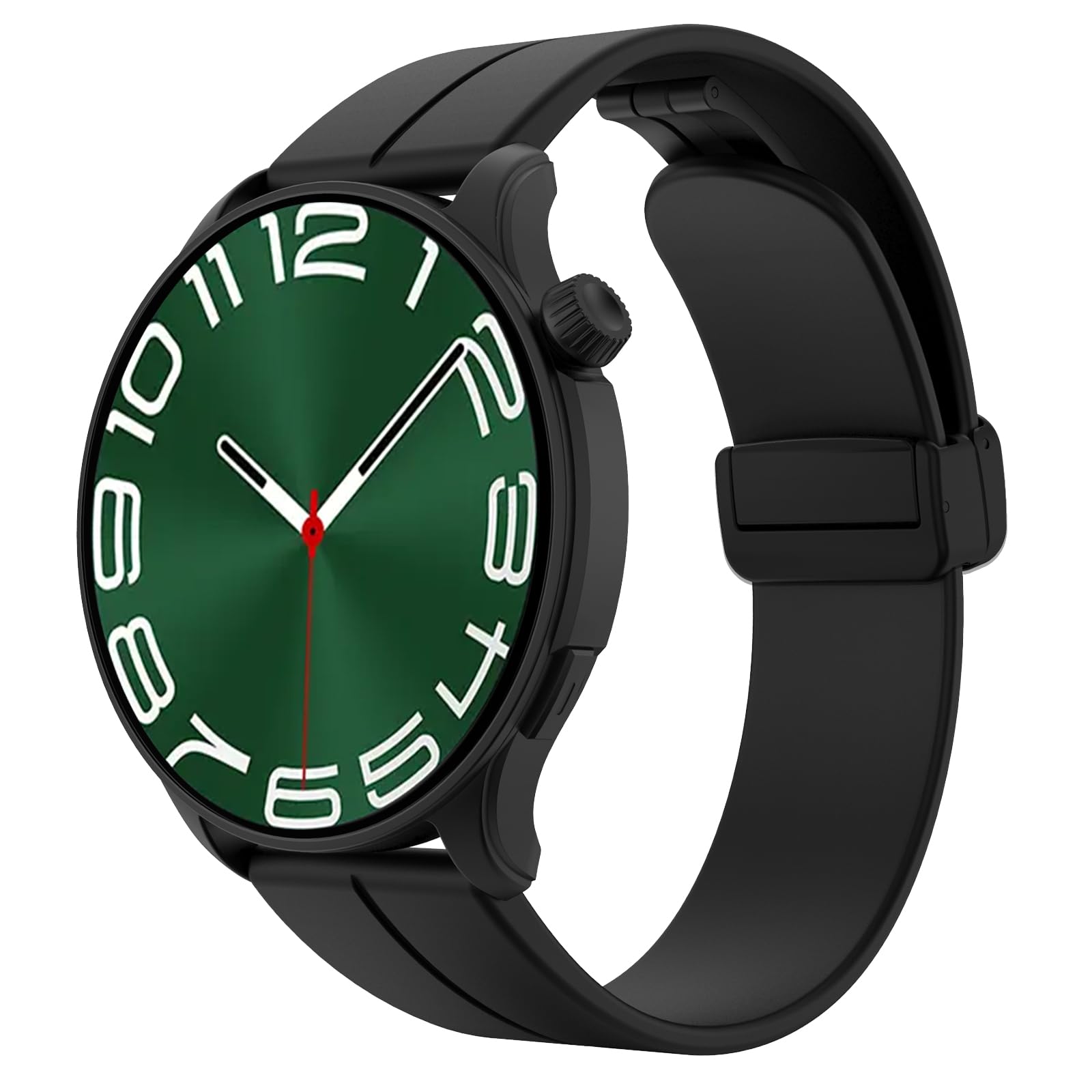 Blueshaweu Cinturino da 22 mm, compatibile con smartwatch Tensky ID208 Plus, in morbido silicone, doppio magnetico, regolabile, compatibile con Tensky ID208Plus/Quican IDW208 Plus