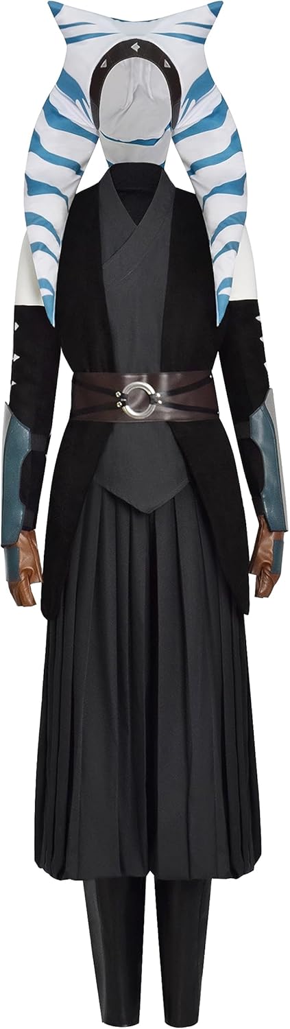 Adult Tano Costume Outsuit Cospaly Womens SW Rebels Suit with Headpiece Halloween Deluxe Fullset