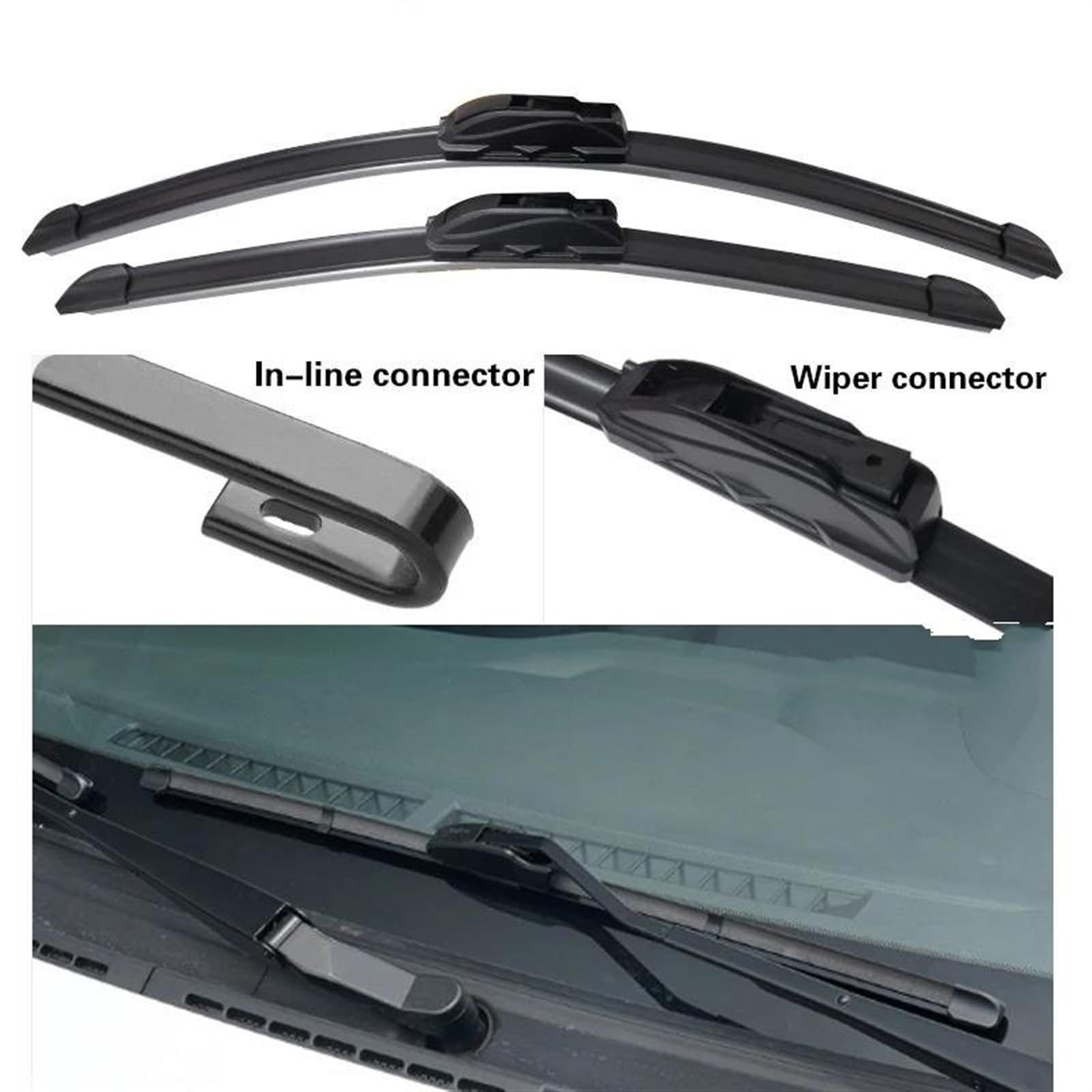 Set Tergicristalli Anteriore E Posteriore Per Chery Tiggo 5 / Grand Tiggo / DR6 EVO6 2014-2021 – 26”+18”, 3 Pezzi, Silenziosi E Aerodinamici