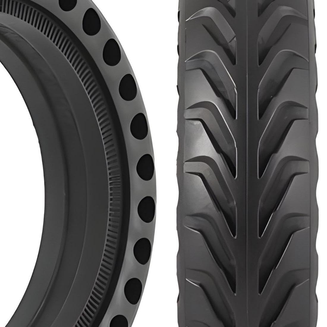 Pneu 8,5 x 2 - RMS HIVE 8 1/2 x 2 pour scooter électrique - Caoutchouc plein - Convient également pour scooter électrique Xiaomi, M365