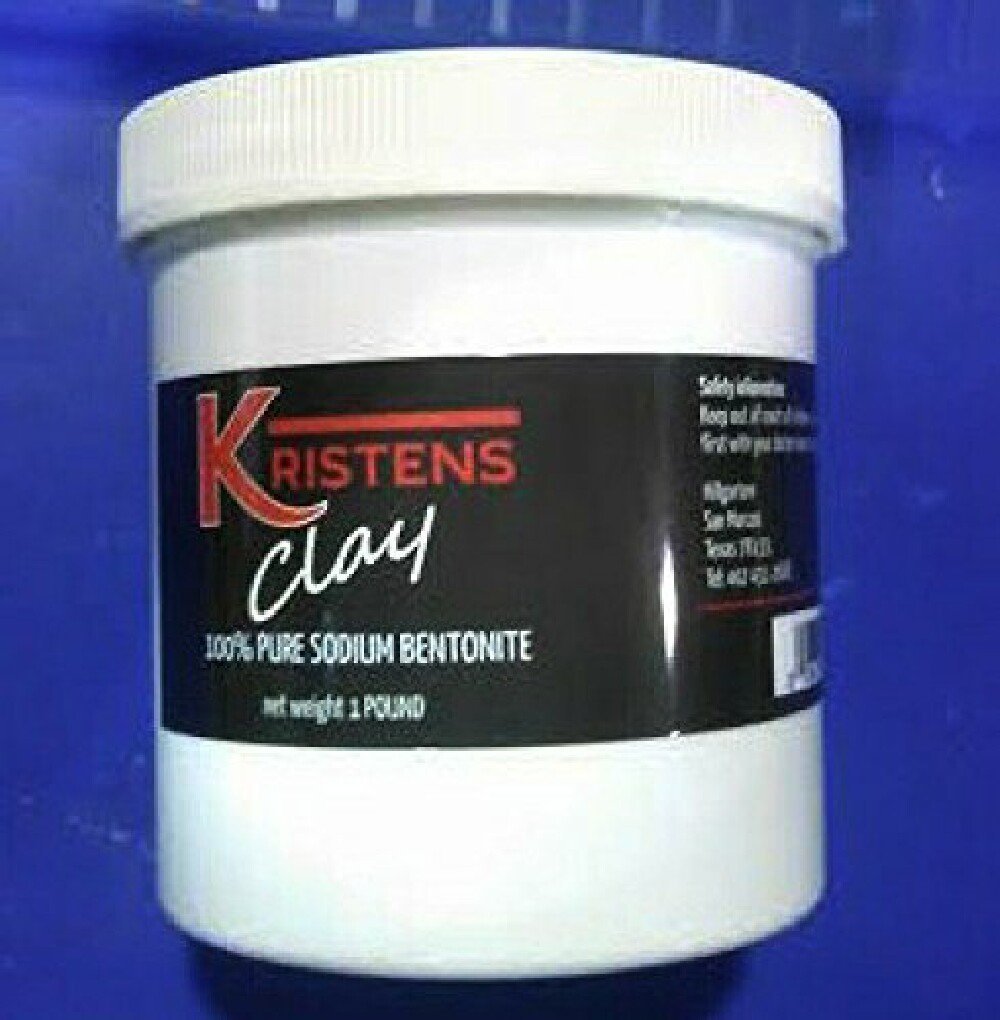 Kristens Clay - 100% Pure Sodium Bentonite (1 Pound)