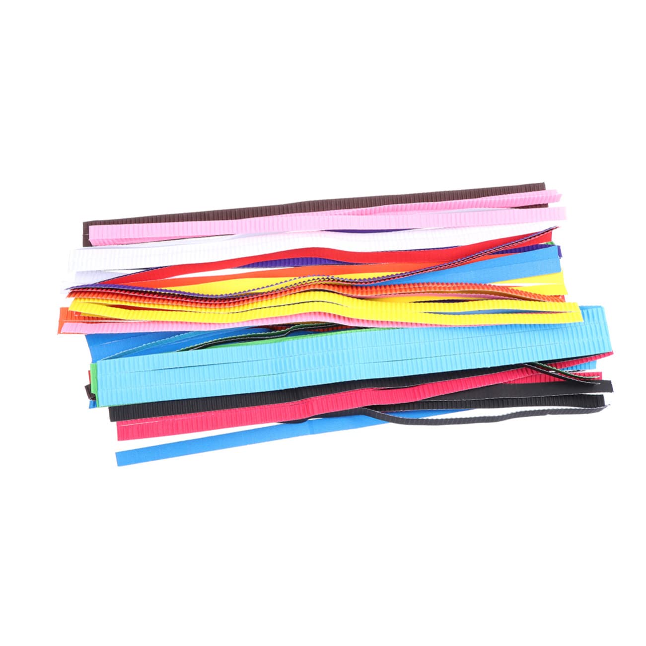 STAHAD DIY Paper Strips 60pcs Colored Paper for Kids Paper Strips Colorful Paper Corrugated Paper Hand Craft Paper Child Cartoon Kraft Paper Stars Papers Package DIY Paper
