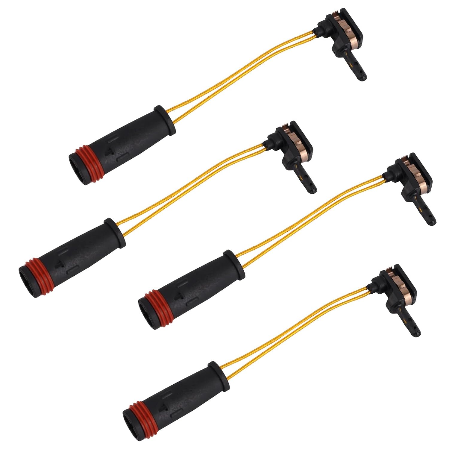 4pcs Brake Pad Wear Sensor for Benz, Front & Rear Brake Alarm Line Replacement for W211 W220 E350 E500 C300 C350 CL500 CL600 CLK320