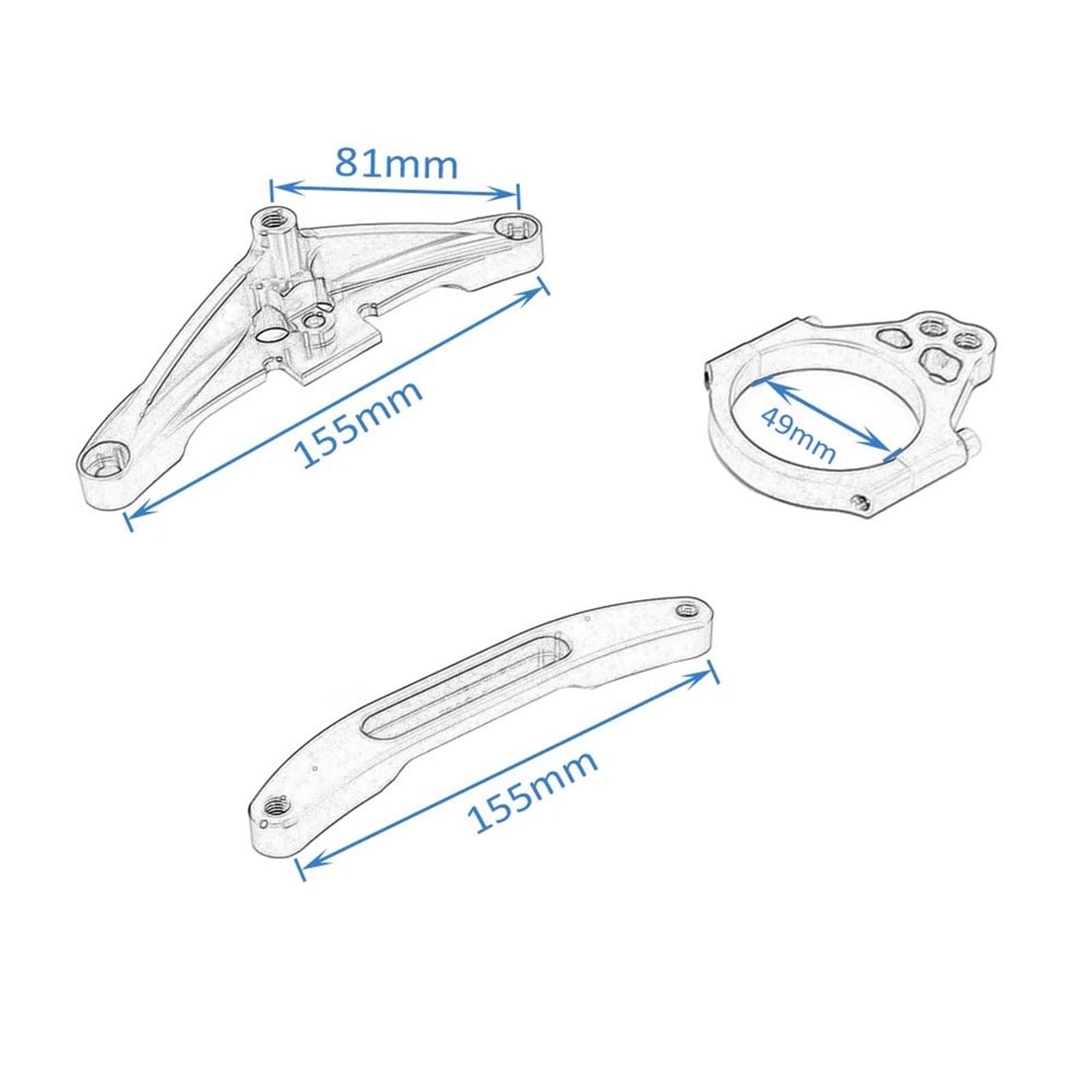 Motorrad-Lenkungsdämpfer-Stabilisator Für Yamaha Für FAZER FZ1 FZ 1 2006-2015 Dämpfer Mit Montagehalterungs-Stützsatz Lenkungsdämpfer Montagehalterung(Schwarz 1)