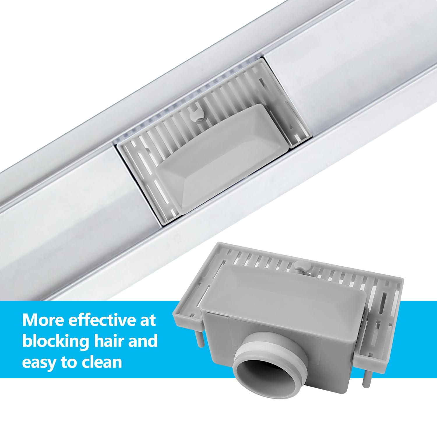 Piletta Doccia A Pavimento Antiodore - Con Filtro Rete, Per Scarico 35mm, Per Bagno E Cucina