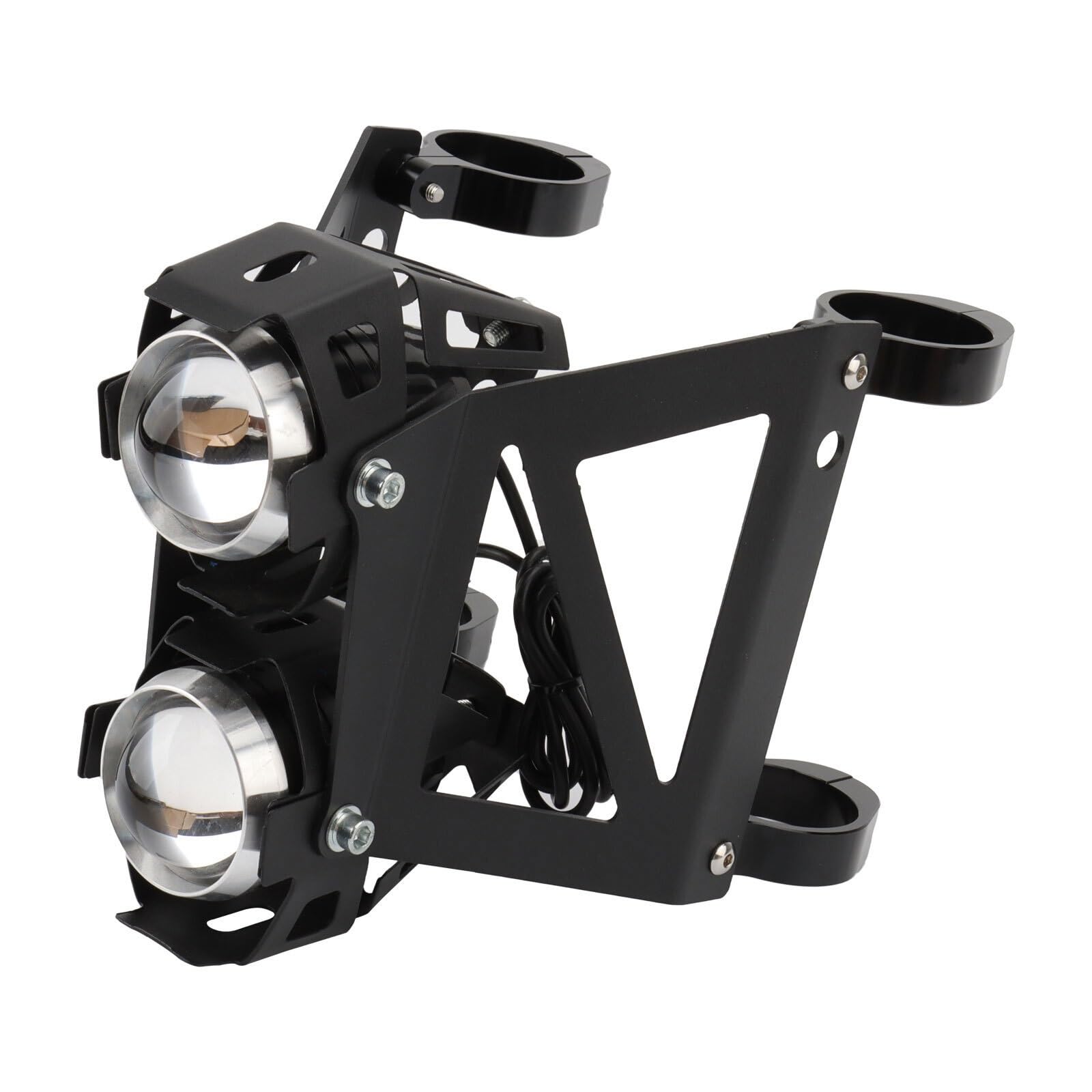 Reflektory motocyklowe Pasuje do Suzuki motor terenowy motocykl pomocniczy reflektor przeciwmgielny zmodyfikowany podwójny reflektor W/zacisk przedniego widelca 41-45mm Światło Do Jazdy