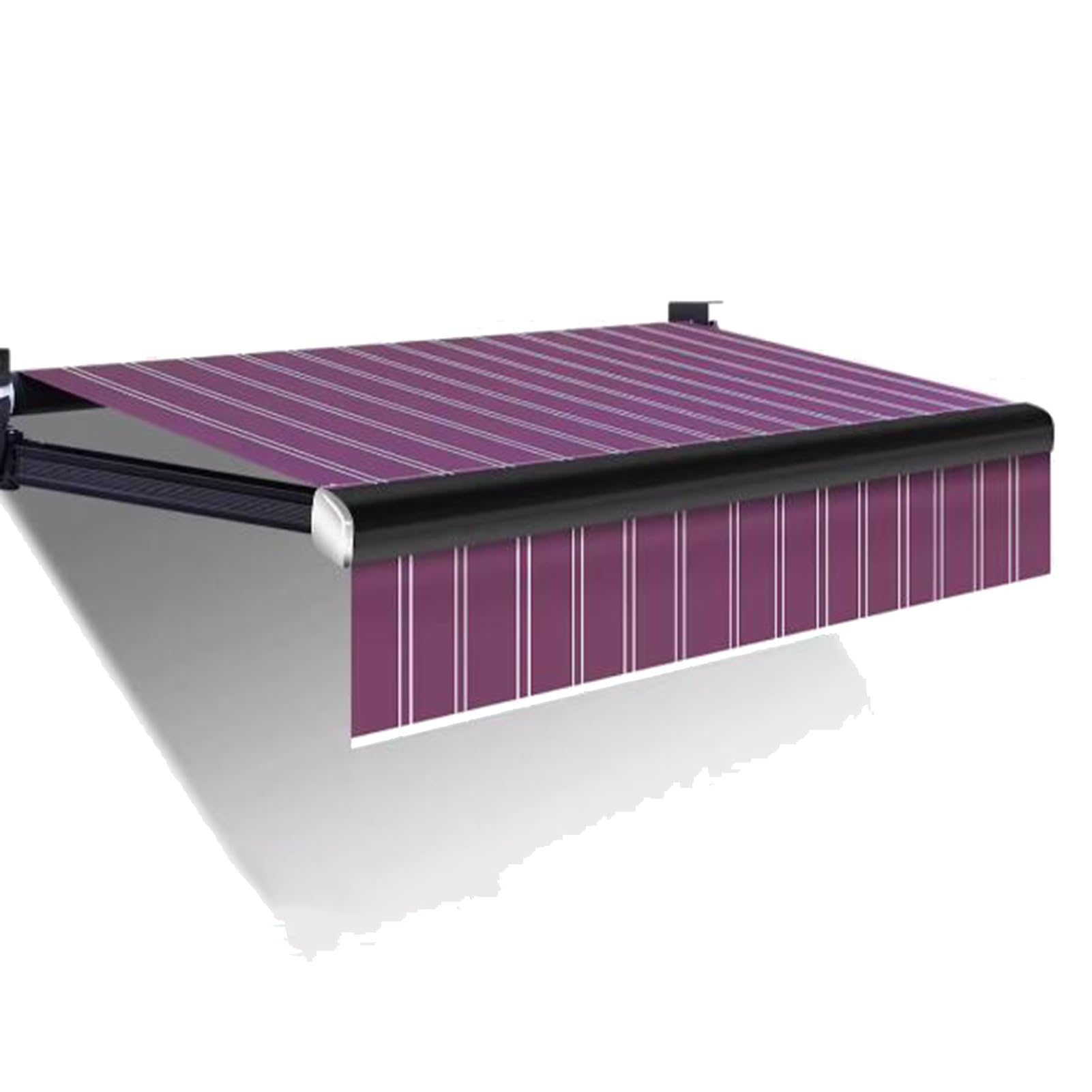 Store banne rétractable pour bloquer la chaleur de l'été et la pluie sur un balcon