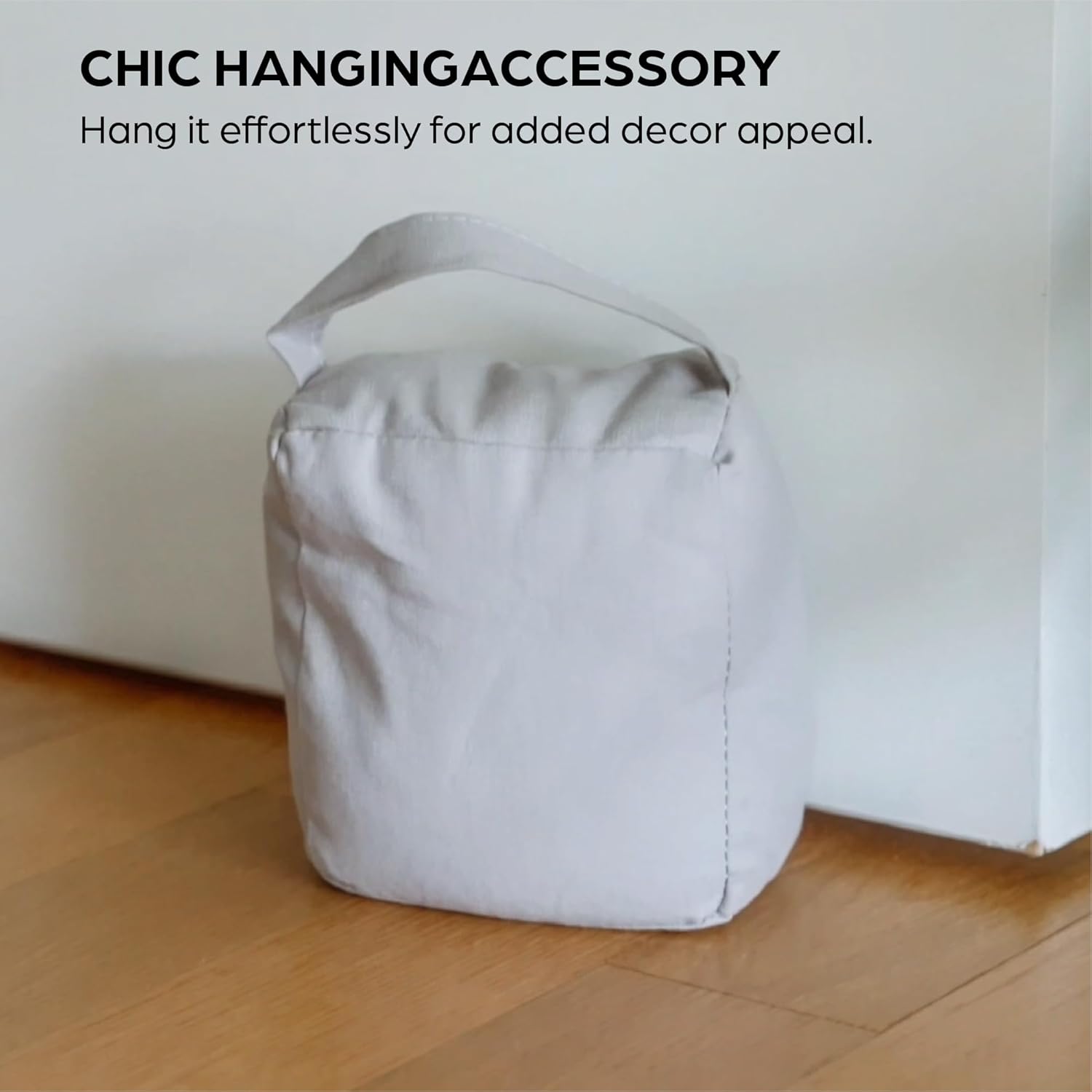 Decorative Fabric Door Stopper, Weighted Door Weight for Home and Office Decor, Heavy Duty Buoy Decor, Cute and Functional, Interior and Exterior Doors (Grey)