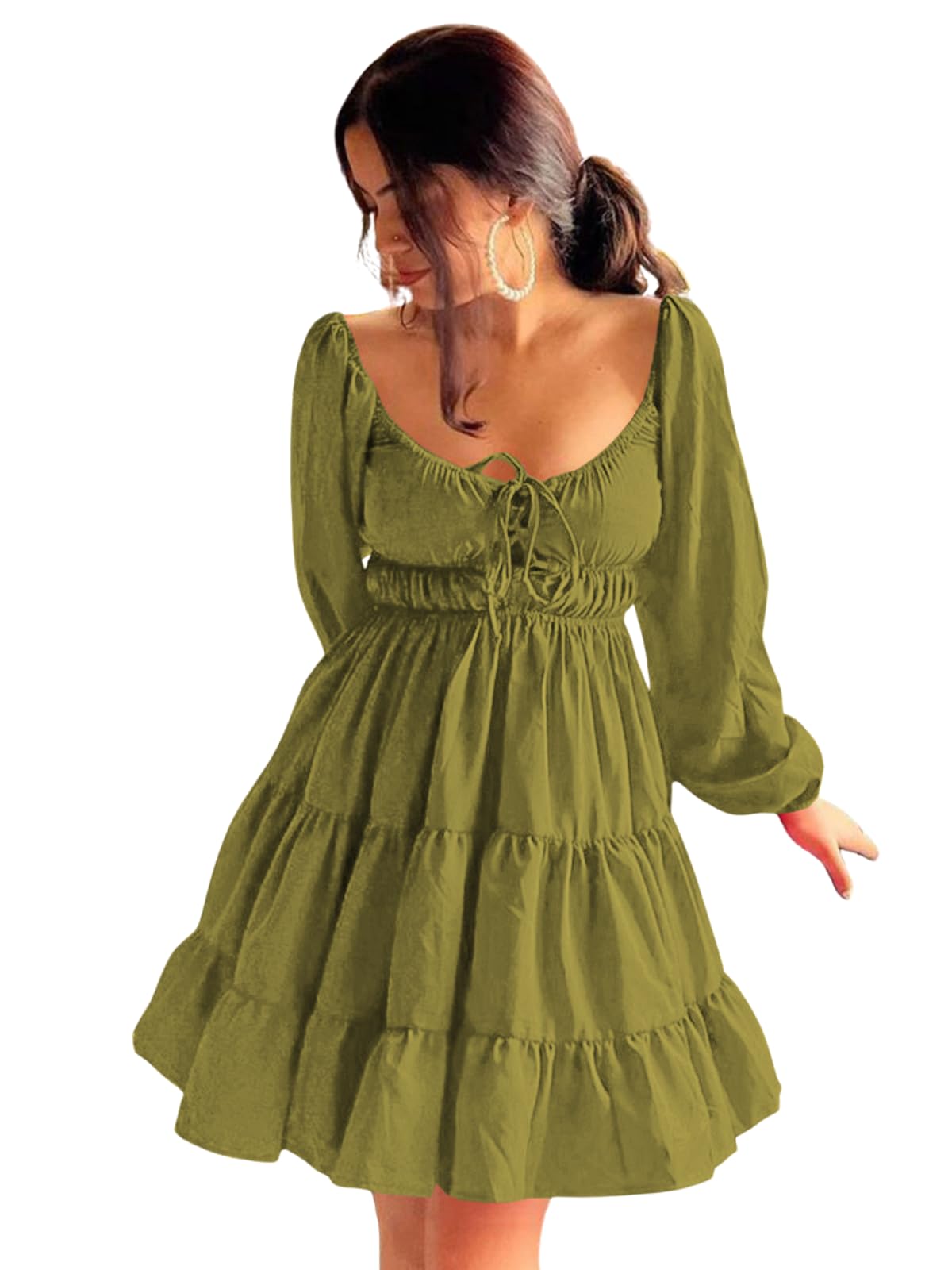 SNITCH Mini Dress for Women | One Piece Dresses for Womens | Stylish Dress for Woman |Mini Dresses Rayon for Women Stylish |Summer Casual Outfit Wear Events, Date & Evening Look in neutral