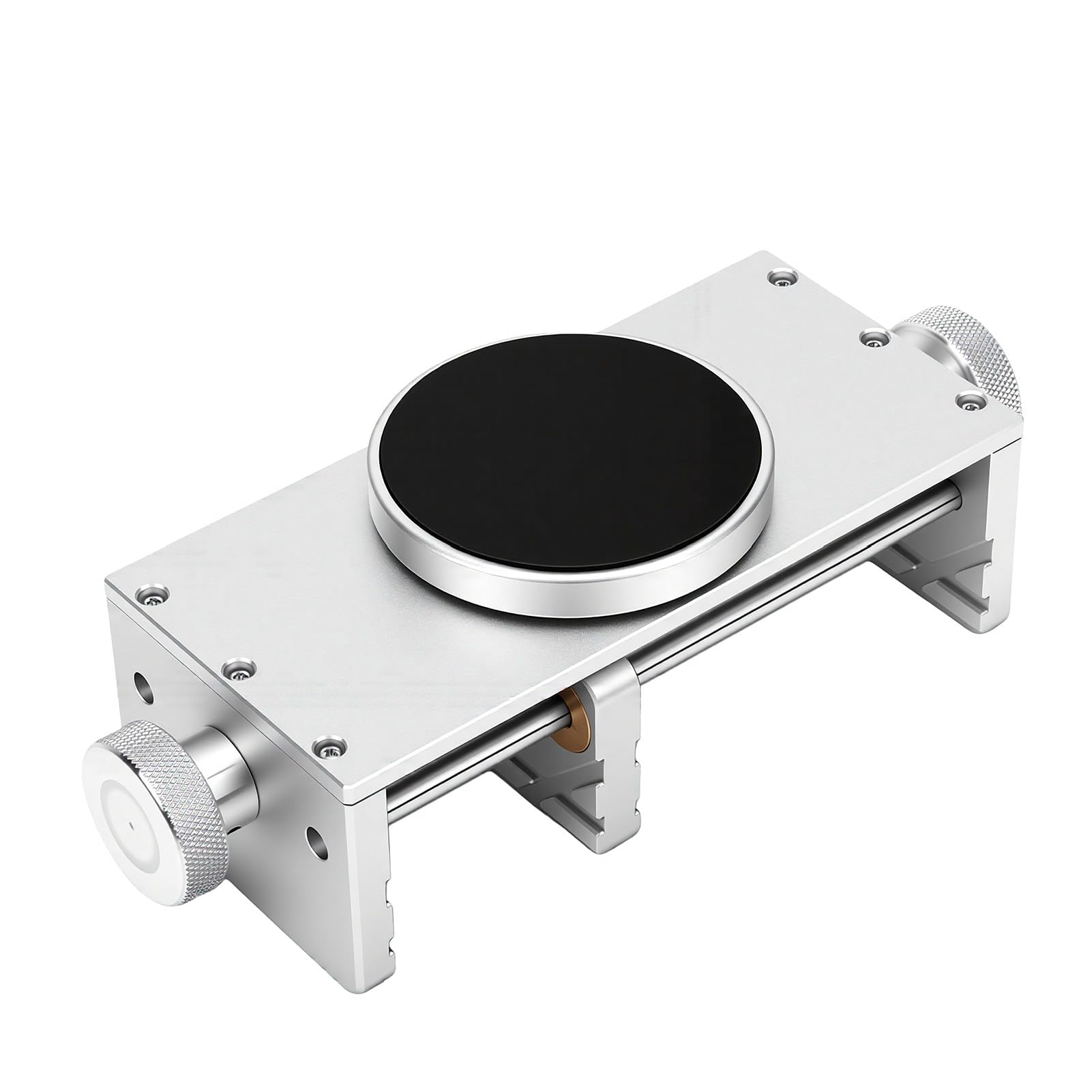 Morsetto da Banco in Alluminio con Mini Morsa da Banco con Base Girevole a 360 Gradi per Saldatura PCB e Riparazione Elettronica 1-130MM