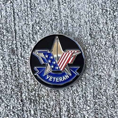Miniatura 2 de Veteranos estadounidenses Challenge Coin Limited Issue Licenciado Ropa militar Productos patrióticos Regalos para familias de veteranos y jubilados