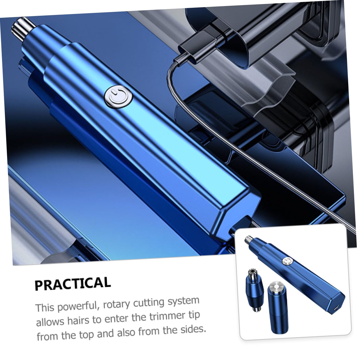 FRCOLOR 2 Sets Electric Eyebrow Razor Hair Trimmer Nose Hair Beard Grooming Tool for Men and Women Compact Washable Design for Easy Cleaning