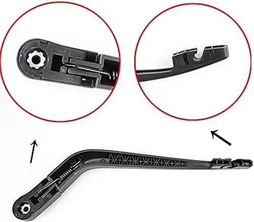 Miniatura 2 de Juego de limpiaparabrisas trasero, apto para Mazda 2 compatible con Mazda 2 Demio DY 2002-2007 de 14 pulgadas y repuesto de brazo