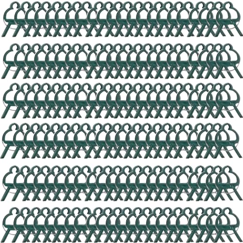 GXXMEI 100PCS Plant Clips Garden Clips for Tomato Cage, Tomatoes Clips Plant Support Clips for Bamboo Stakes, Climbing Plants, Vines, Gentle Plant & Flower Trellis Clips for Plant Stalks, Stems