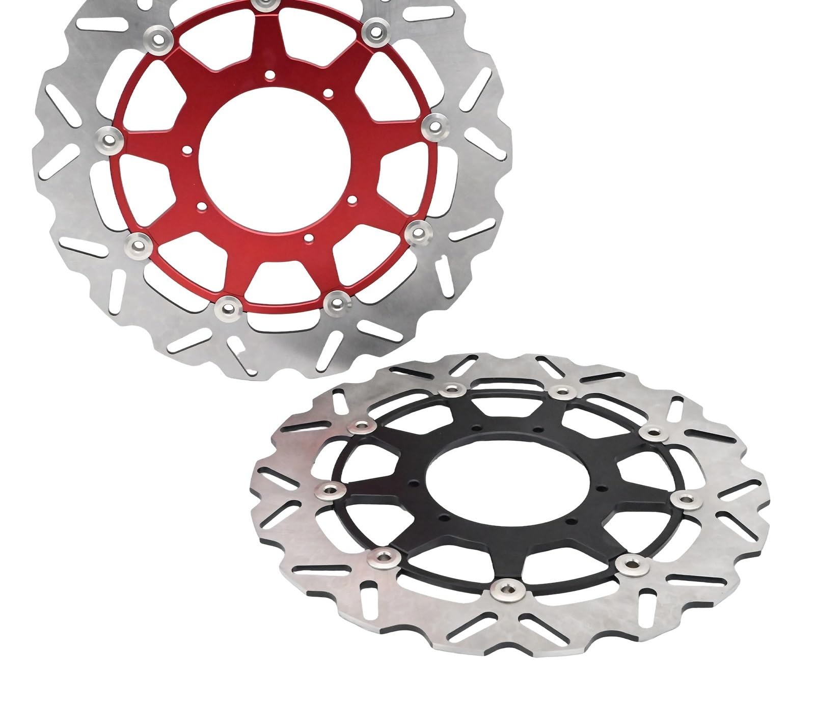 przednia tylna tarcza hamulcowa Pasuje Do CR CRF 250R 450R 250X 450X 450RX 2002-2023 Motocross 320MM Przedni Pływający Wspornik Zacisku Tarczy Hamulcowej przednia tarcza hamulcowa(Silver Bracket)
