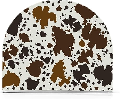 Servilletero de piel de vaca para mesa, dispensadores de servilletas de tejido acrílico, servilleteros de cóctel para bodas, fiestas, eventos,