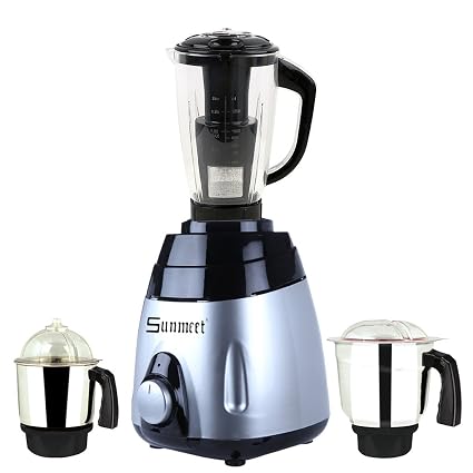 Sunmeet 1000 Watts Mixer Grinder 3 Jar (1 Medium Jar, 1 Juicer Jar and 1 Chuntey Jar) Direct Factory Outlet, Save On Retailer Margin Make in India