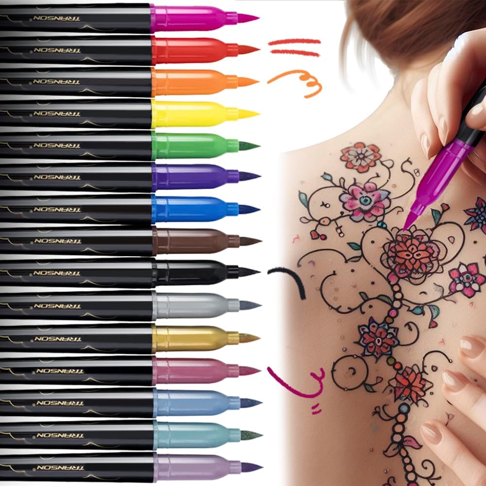 BIC BodyMark Temporary Tattoo Markers for Skin, Color