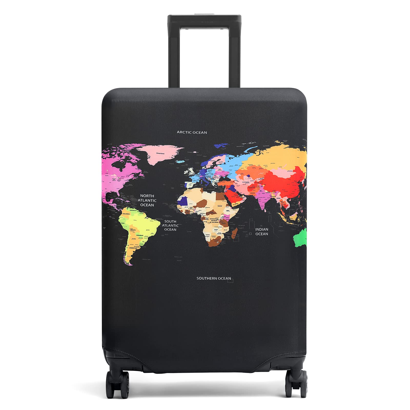 Youth UnionSuitcase Cover 18-32 Inch Bamboo Charcoal Fiber Luggage Cover Polyester Clear Travel Luggage Trolley Case Cover Protector