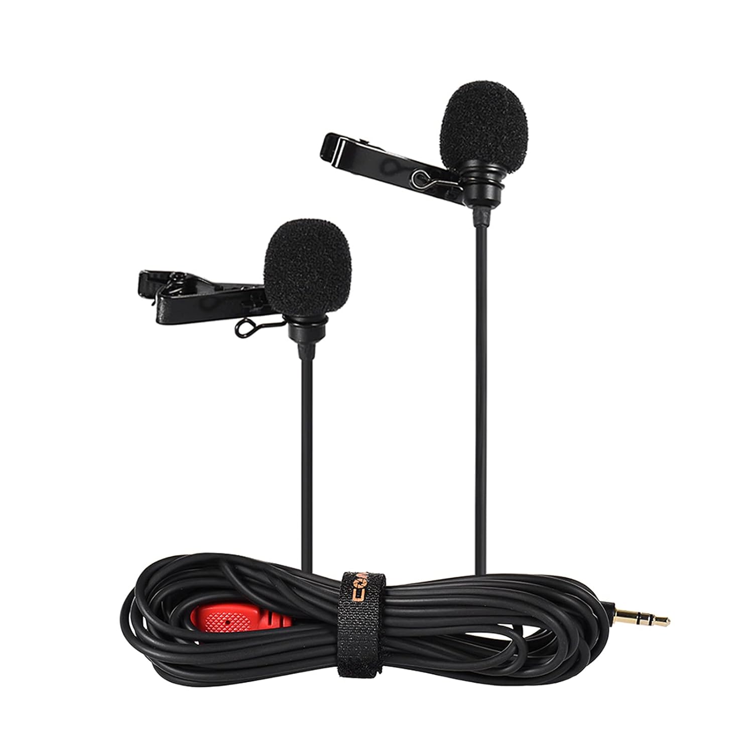 CVMD02 DualHead Lavalier Microphone Clipon Omnidirectional Condenser