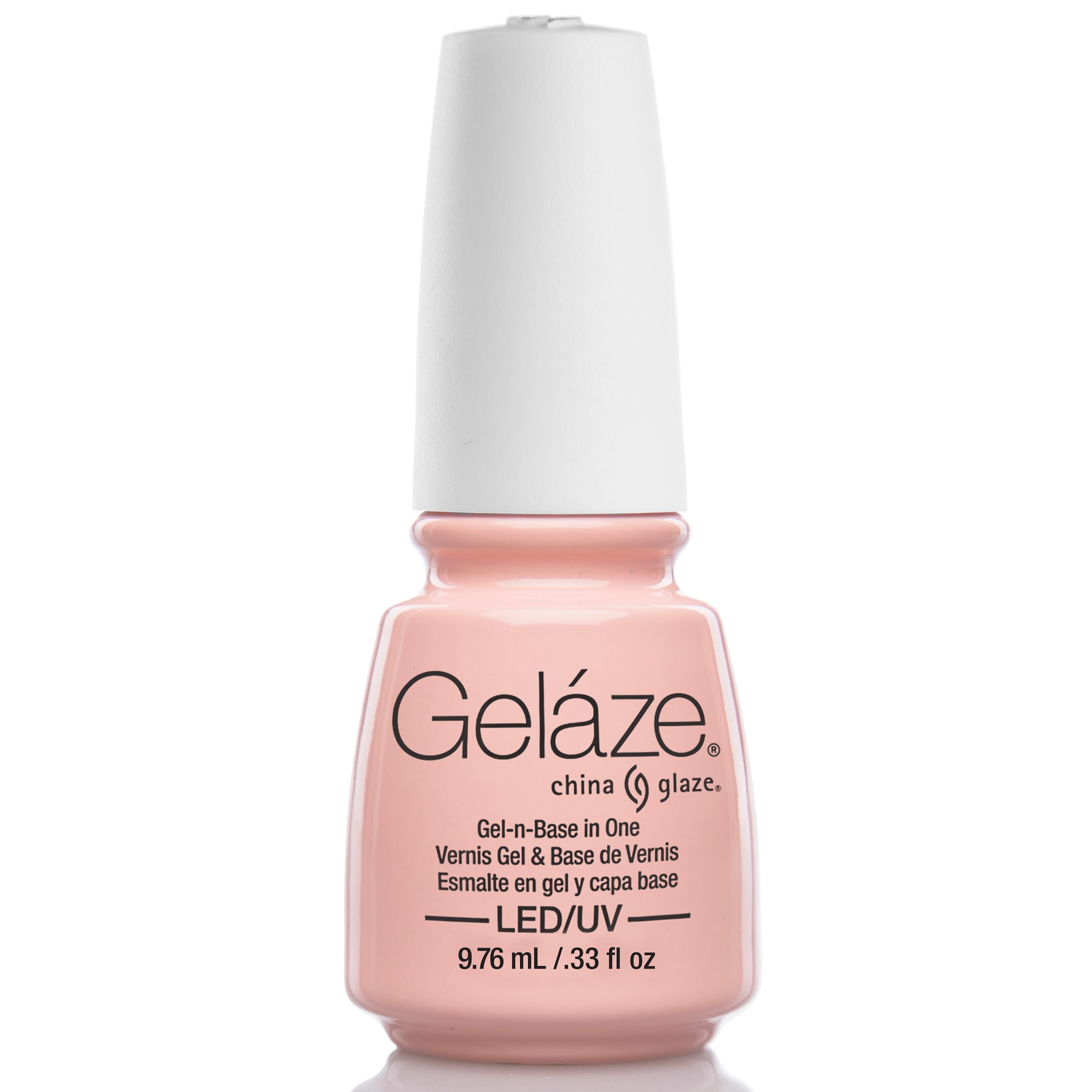 China Glaze Gelaze Gel-n-Base in One, Diva Bride 9.76 ml