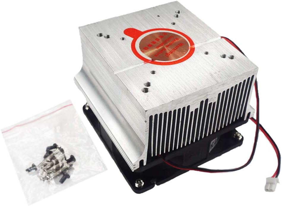 Aluminium Heatsink Cooling Fan for 50W 100W LED Chip Heat Dissipation, DIY LED Flood Light