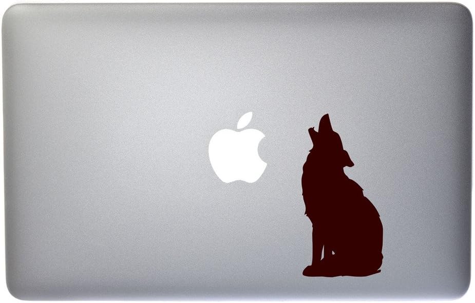 Howling Wolf Vinyl Decal for MacBook, Laptop or Other