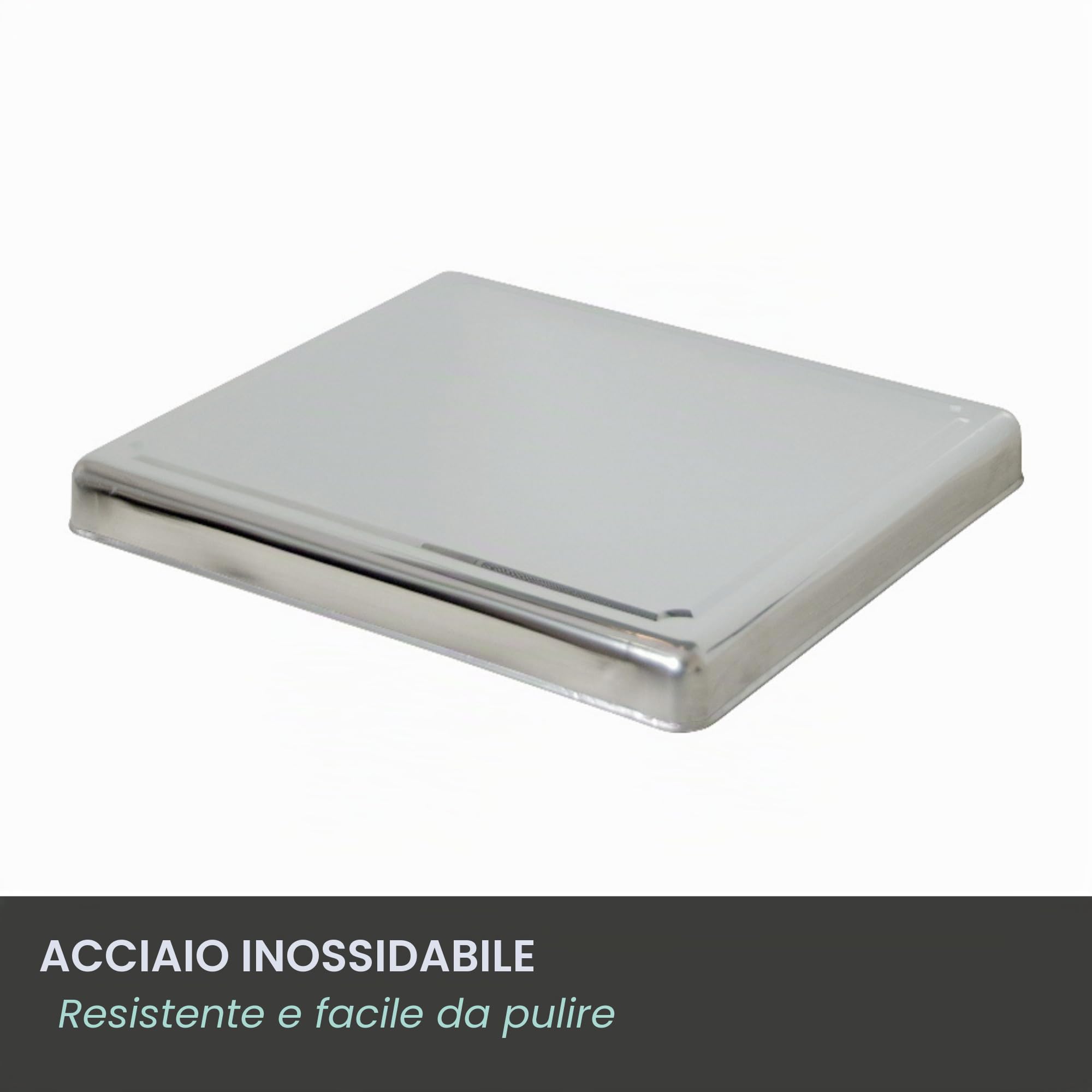 Jocca, Protezione Piano Cottura in Acciaio Inox, 52,5 x 60,5 x 5,5 cm