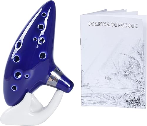 Aurzen Zelda Ocarina - Ocarinas de 12 agujeros con libro de canciones (canciones de la leyenda de Zelda)