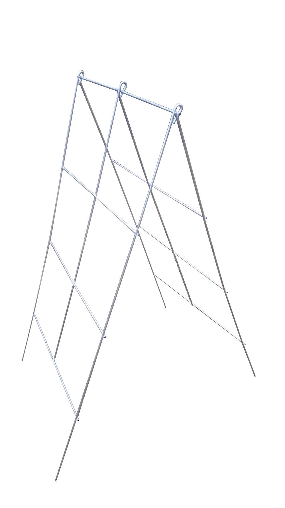 716642 - Soporte para plantas para césped y jardín, color plateado