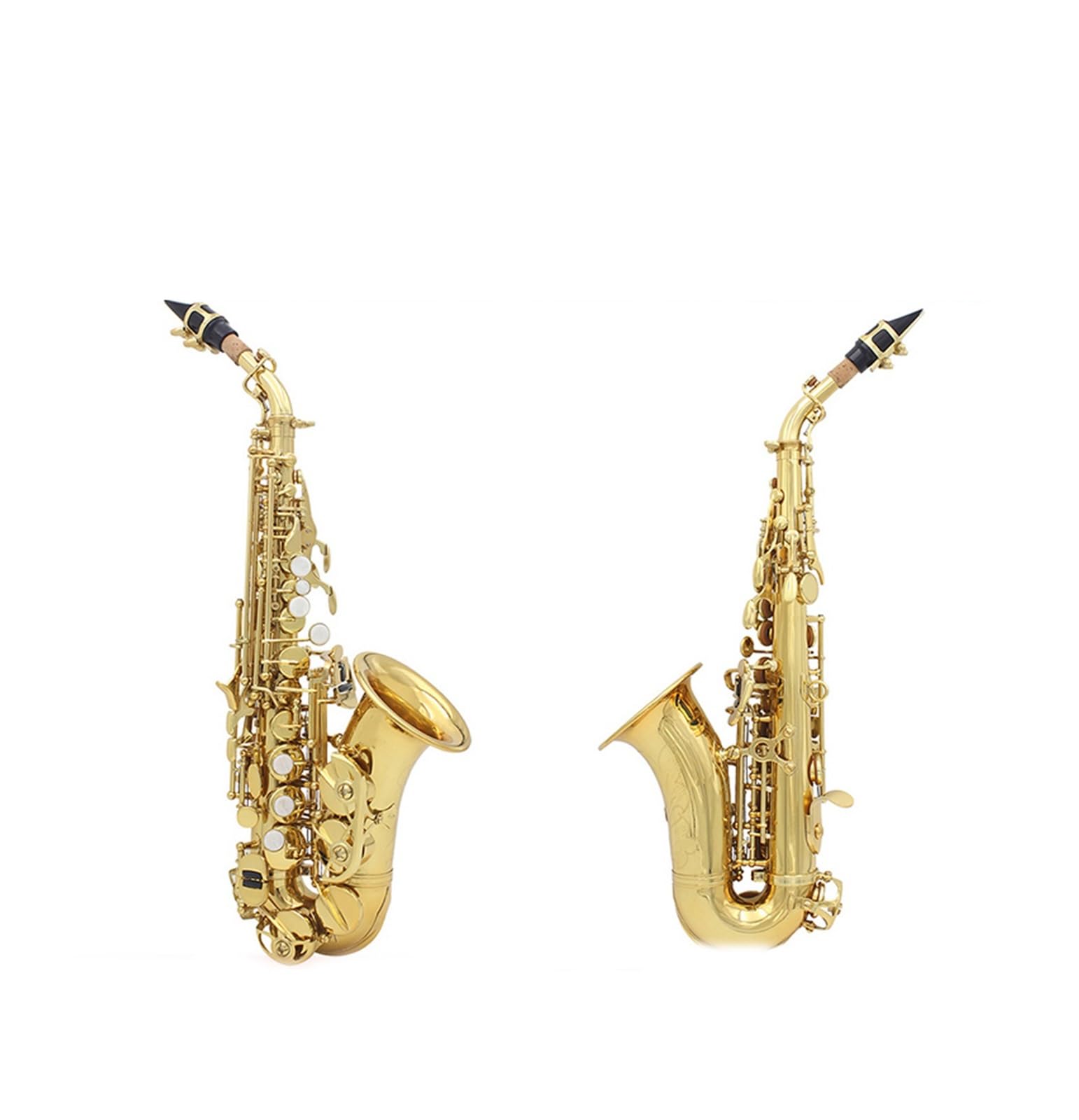 BABYCE Principianti Sassofono Sassofono Soprano Dorato B Flat Sax Soprano Strumento A Fiato Sax Parte per Studenti Principianti