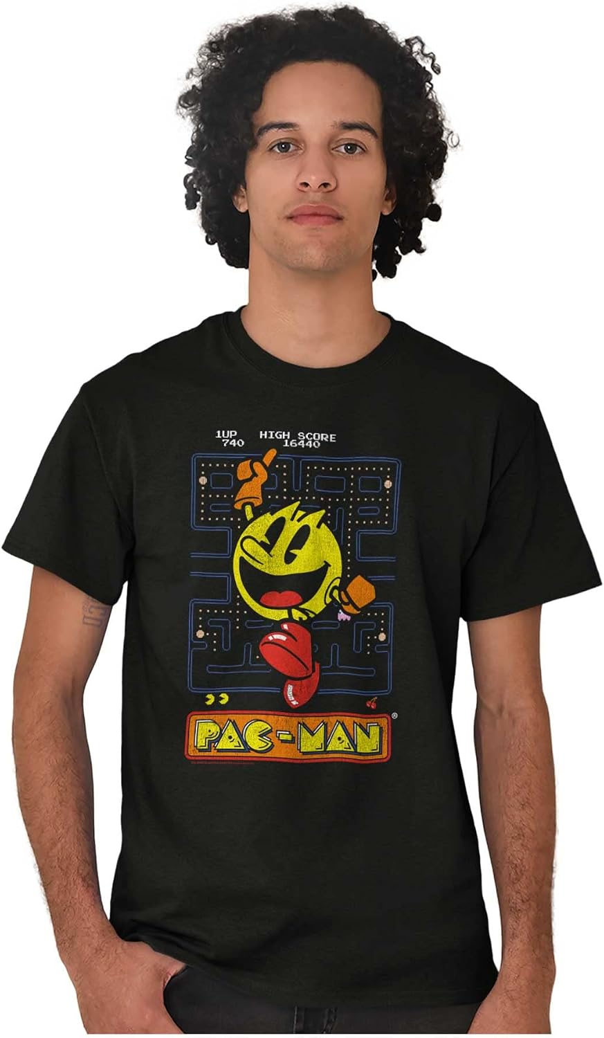 Brisco Brands Pacman High Score Graphic T Shirt Men or Women