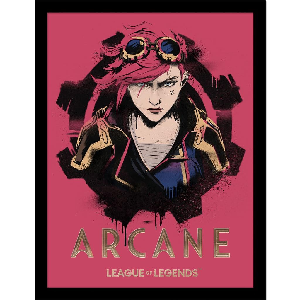 Pyramid International Arcane Vi 30 x 40 cm Framed Collector Print, Officially Licensed League of Legends Artwork, One Size