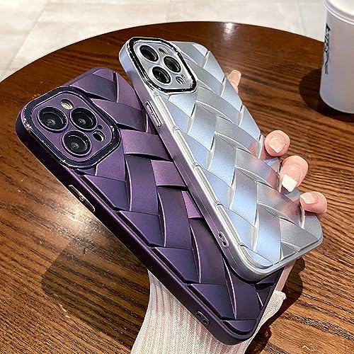 Étuis de téléphone tressés mats pour iPhone 14 Pro Max coque de protection caméra antichoc