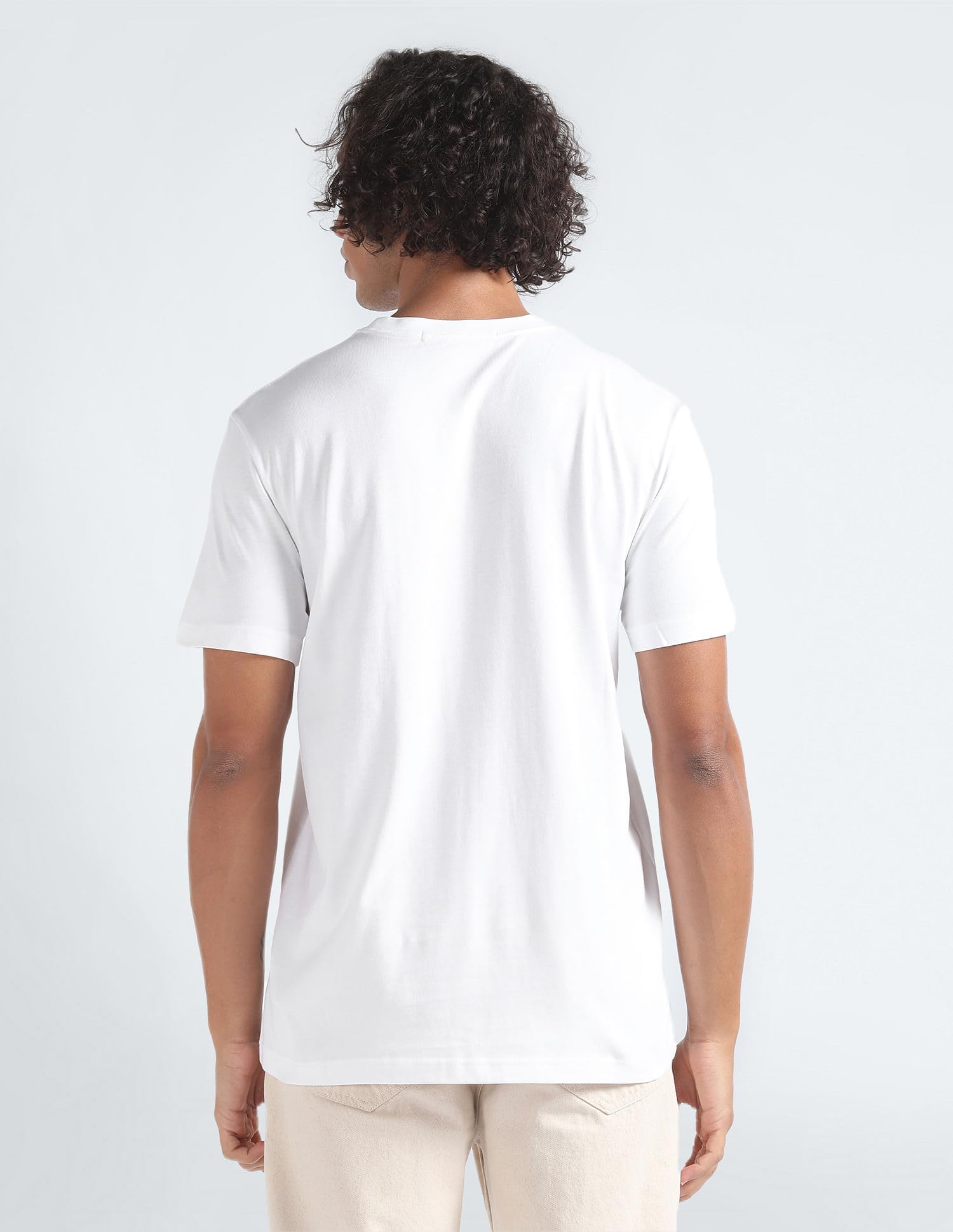 Calvin Klein Disrupted Outline Monologo tee J30j325190 Camiseta con diseño de monográfico Hombre