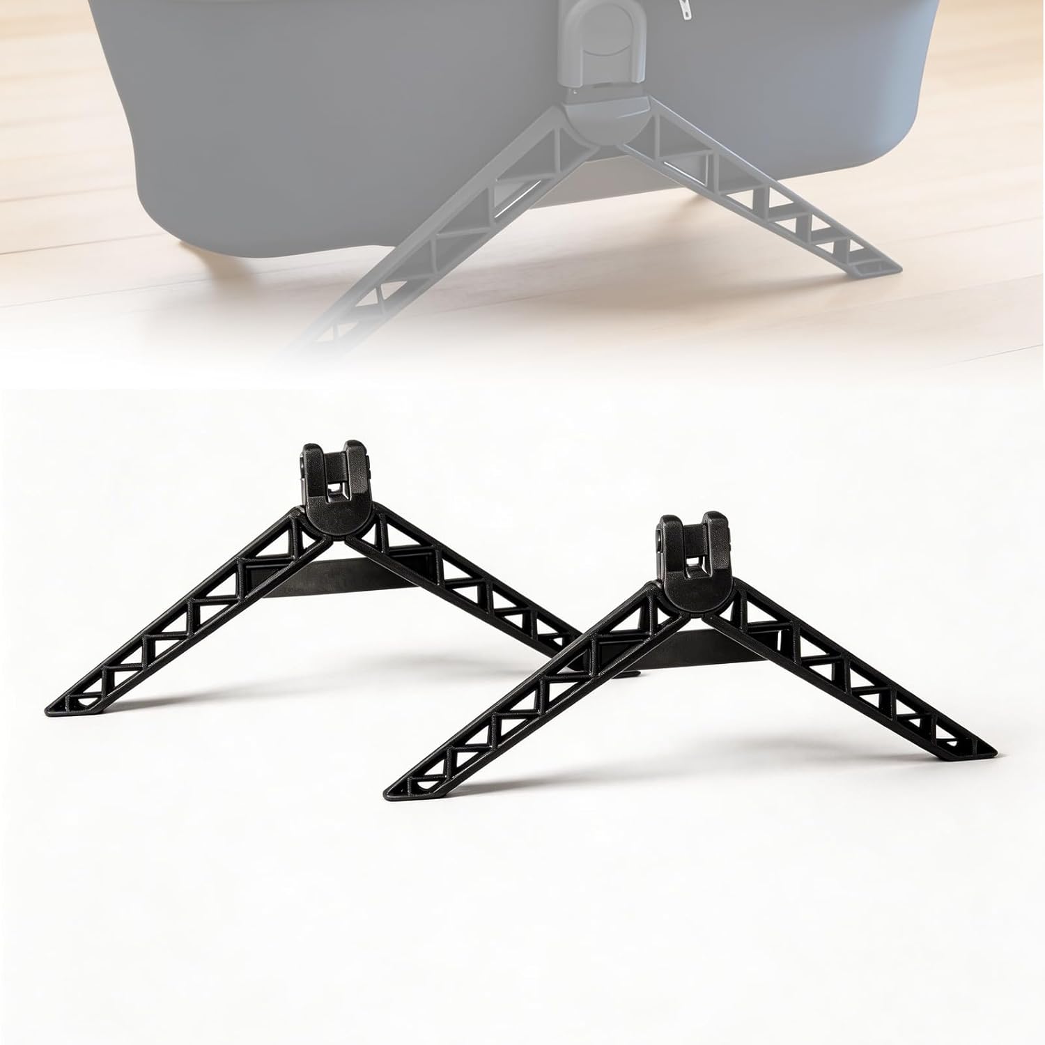 Corner Shelf Support Legs for Bassinet Stand, 30cm Elevated Storage Rack Base Compatible with UPPAbaby Bassinet, Stable Frame for Corner Space-Saving Home Organization - Black