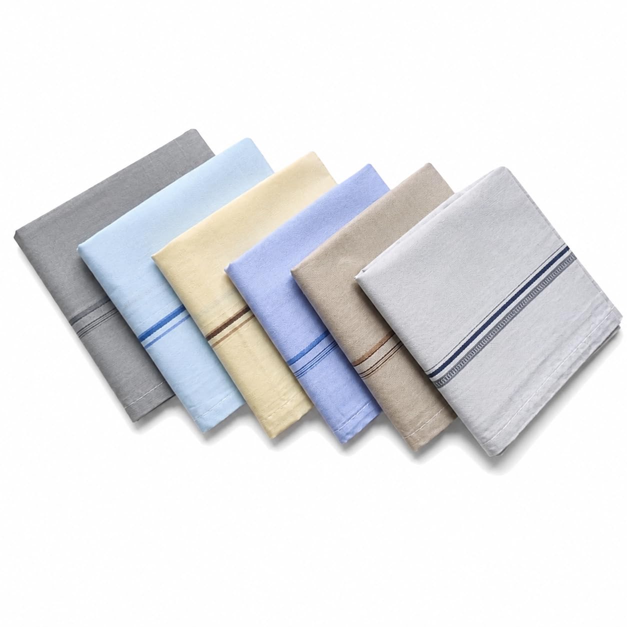 Cotton Handkerchief for Men (Pack of 6) | Soft 100% Pure Cotton Rumal | Multicolor Check Design | Large Size | Daily Use-image-22
