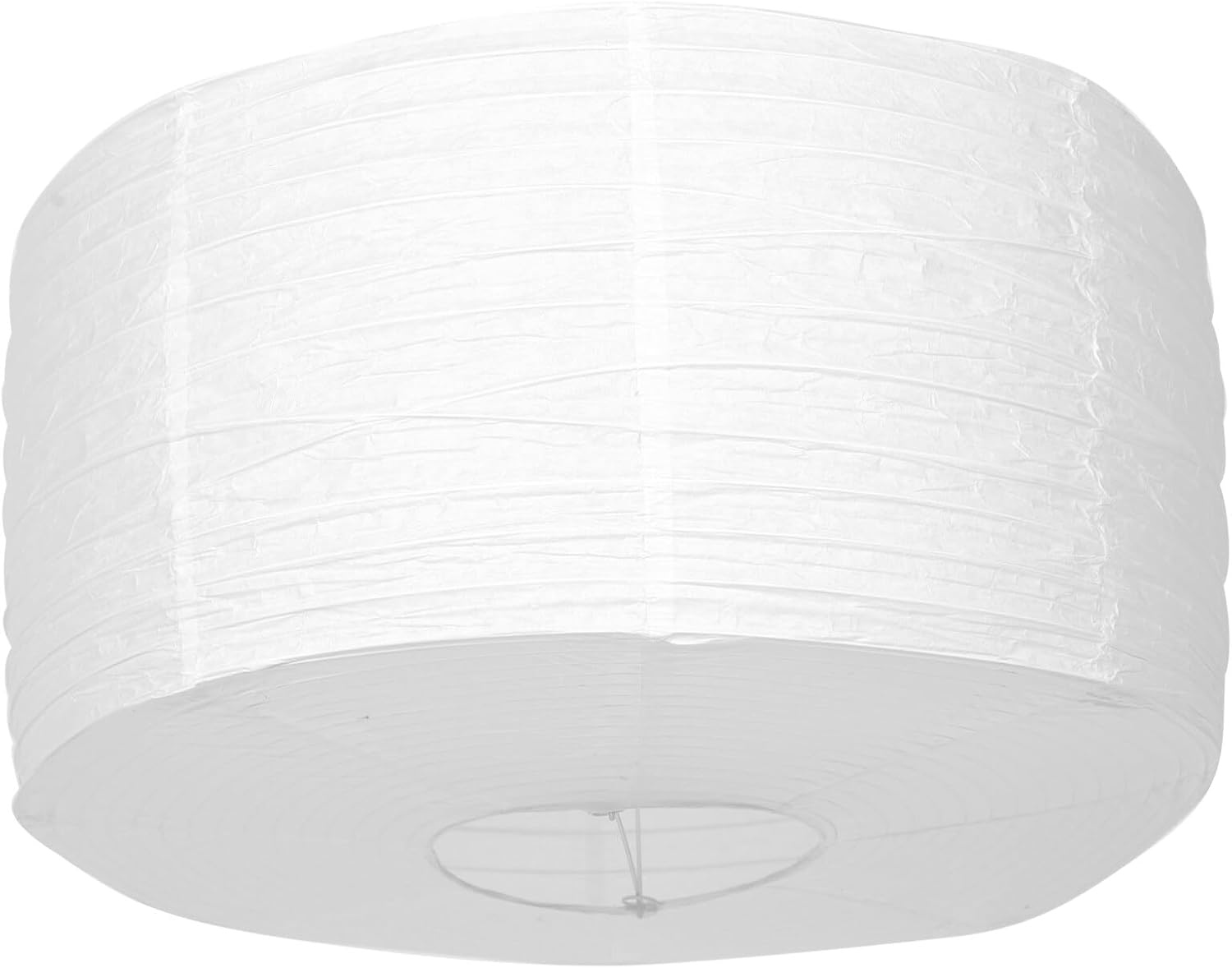 Housoutil Drum Paper Lamp Shade Cover for Base Lantern Stylish and Easy to Install Pendant Light Shade for Bedroom Living Room and Dining Room Decor